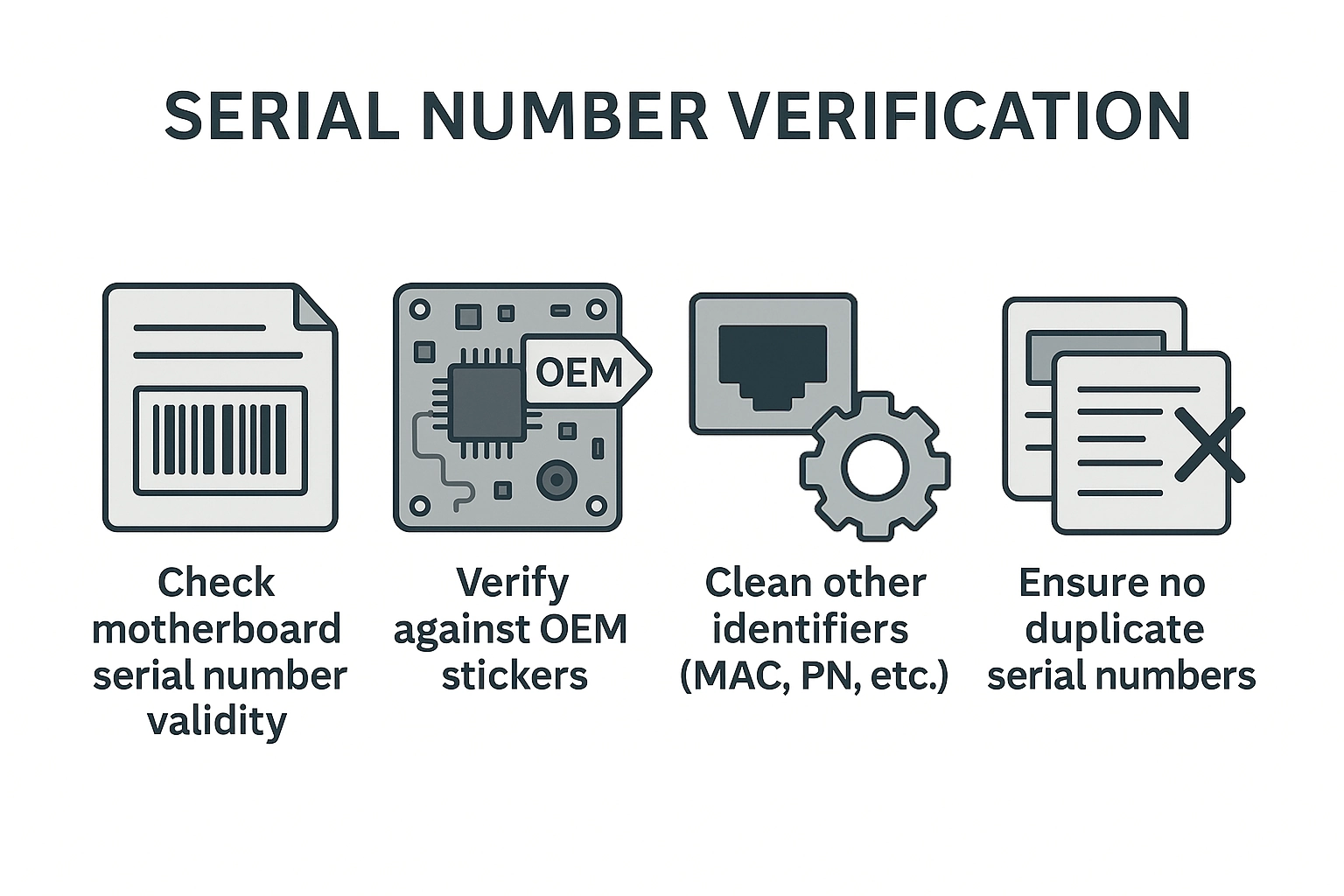Serial number verification